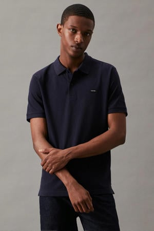 slim fit polo met katoen night sky