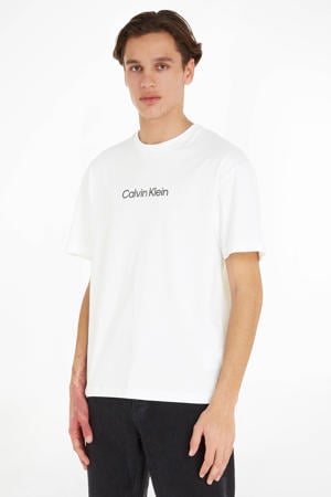 regular fit T-shirt van katoen bright white