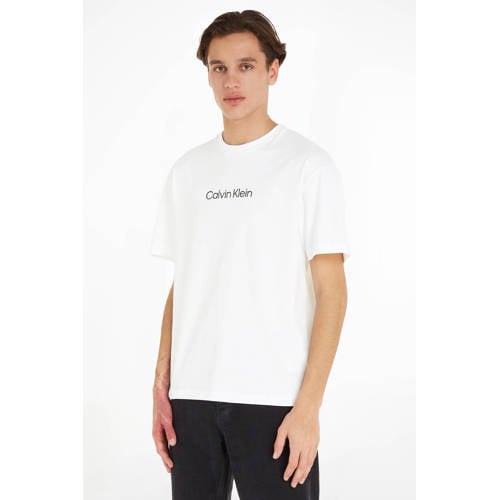 Calvin Klein regular fit T-shirt van katoen bright white afbeelding
