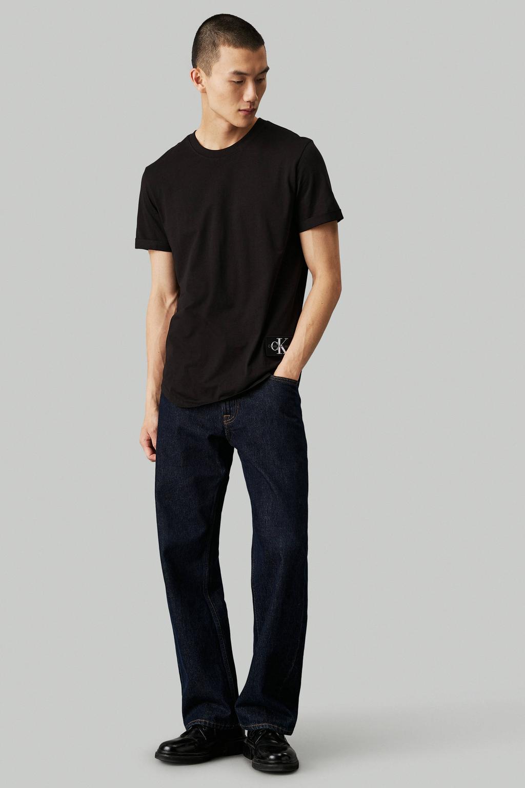 CALVIN KLEIN JEANS T-shirt BADGE zwart