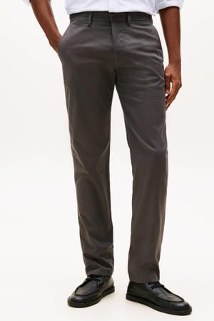 straight fit chino CORE DENTON 1985 met katoen dark ash
