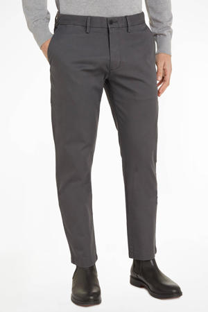 straight fit chino CORE DENTON 1985 met katoen dark ash