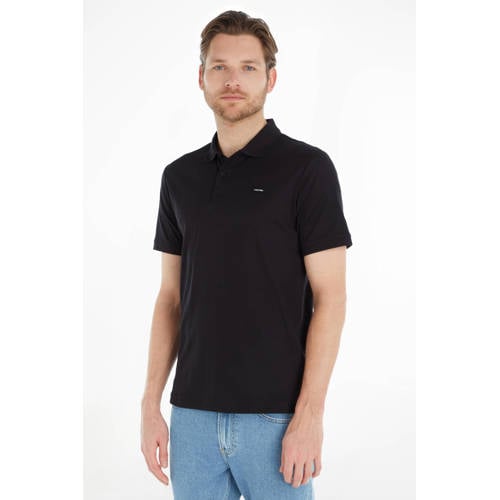 Calvin Klein slim polo zwart afbeelding