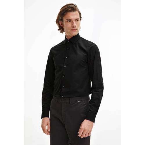 Calvin Klein slim fit overhemd black afbeelding