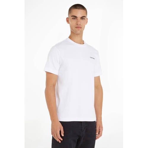 Calvin Klein regular fit T-shirt met katoen bright white afbeelding