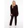 YOEK top DOLCE van travelstof bruin