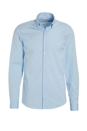 slim fit overhemd calm blue
