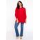 YOEK top DOLCE van travelstof rood