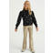 WE Fashion coated flared broek ecru