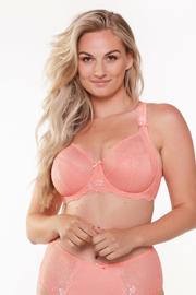 thumbnail: LingaDore niet-voorgevormde beugelbh Daily Full Coverage Lace zalmroze