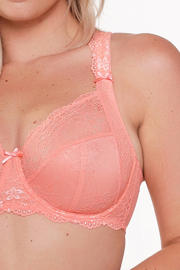 thumbnail: LingaDore niet-voorgevormde beugelbh Daily Full Coverage Lace zalmroze