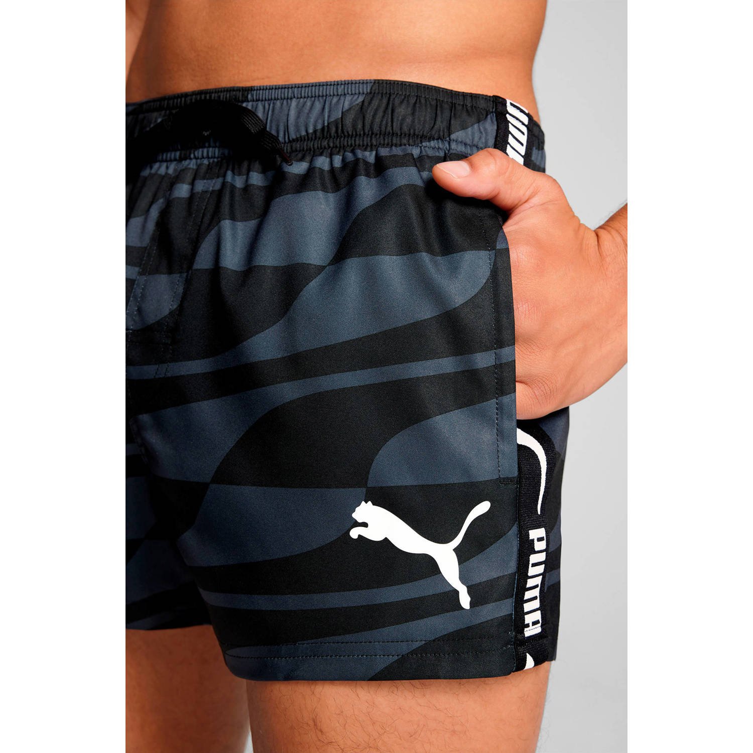 Puma zwemshort zwart grijs