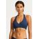 Seafolly voorgevormde halter bikinitop E-cup donkerblauw