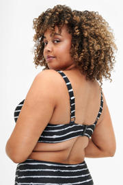 thumbnail: Zizzi voorgevormde beugel bikinitop STANIA zwart/wit