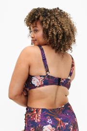 thumbnail: Zizzi voorgevormde beugel bikinitop STANIA paars/multi