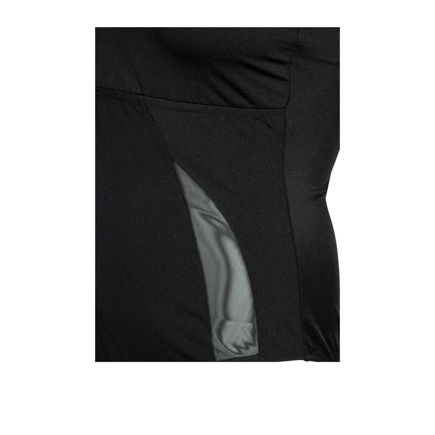 Zizzi corrigerend one shoulder badpak SMOD zwart