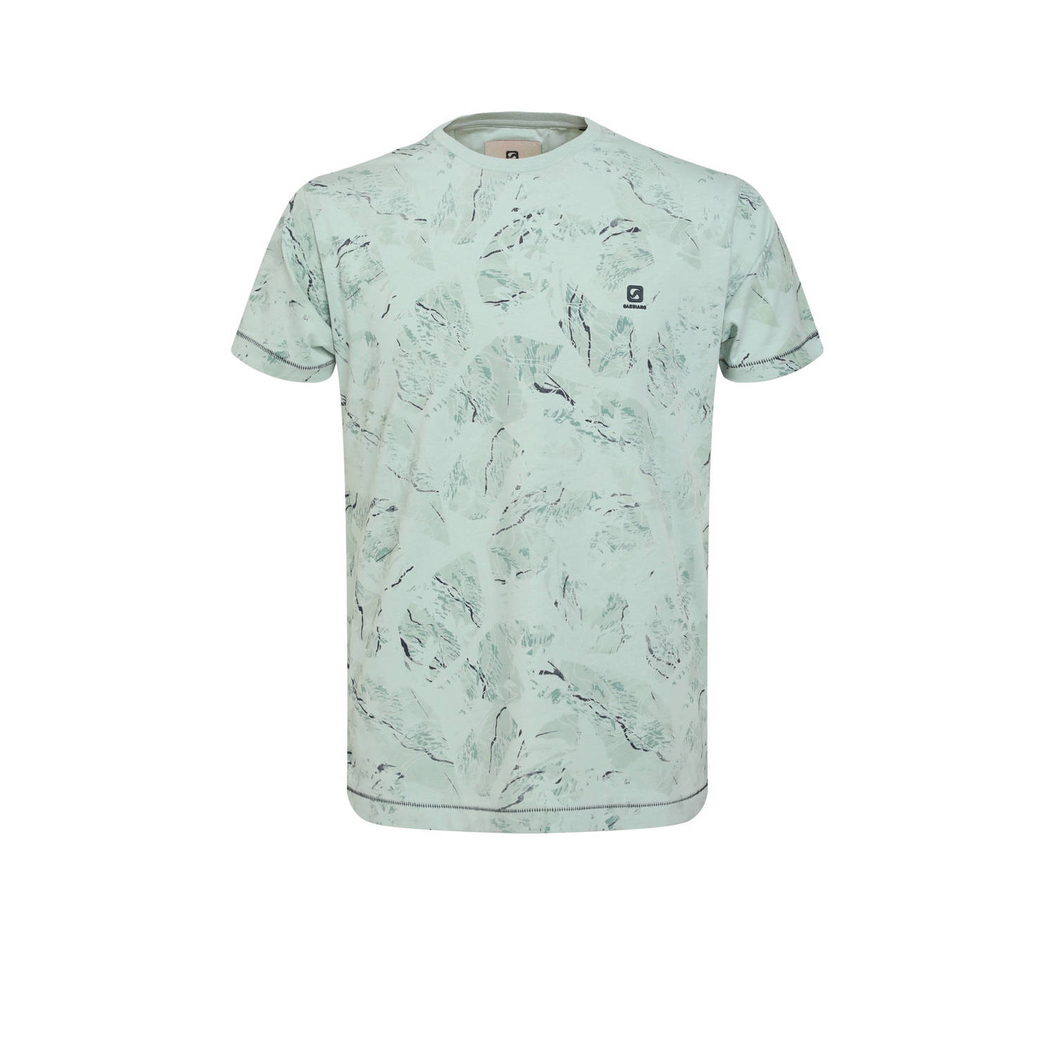 GABBIANO T-shirt met all over print sea green