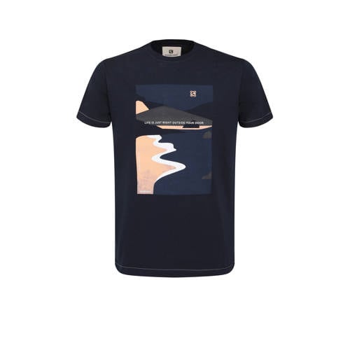 GABBIANO T-shirt met printopdruk navy