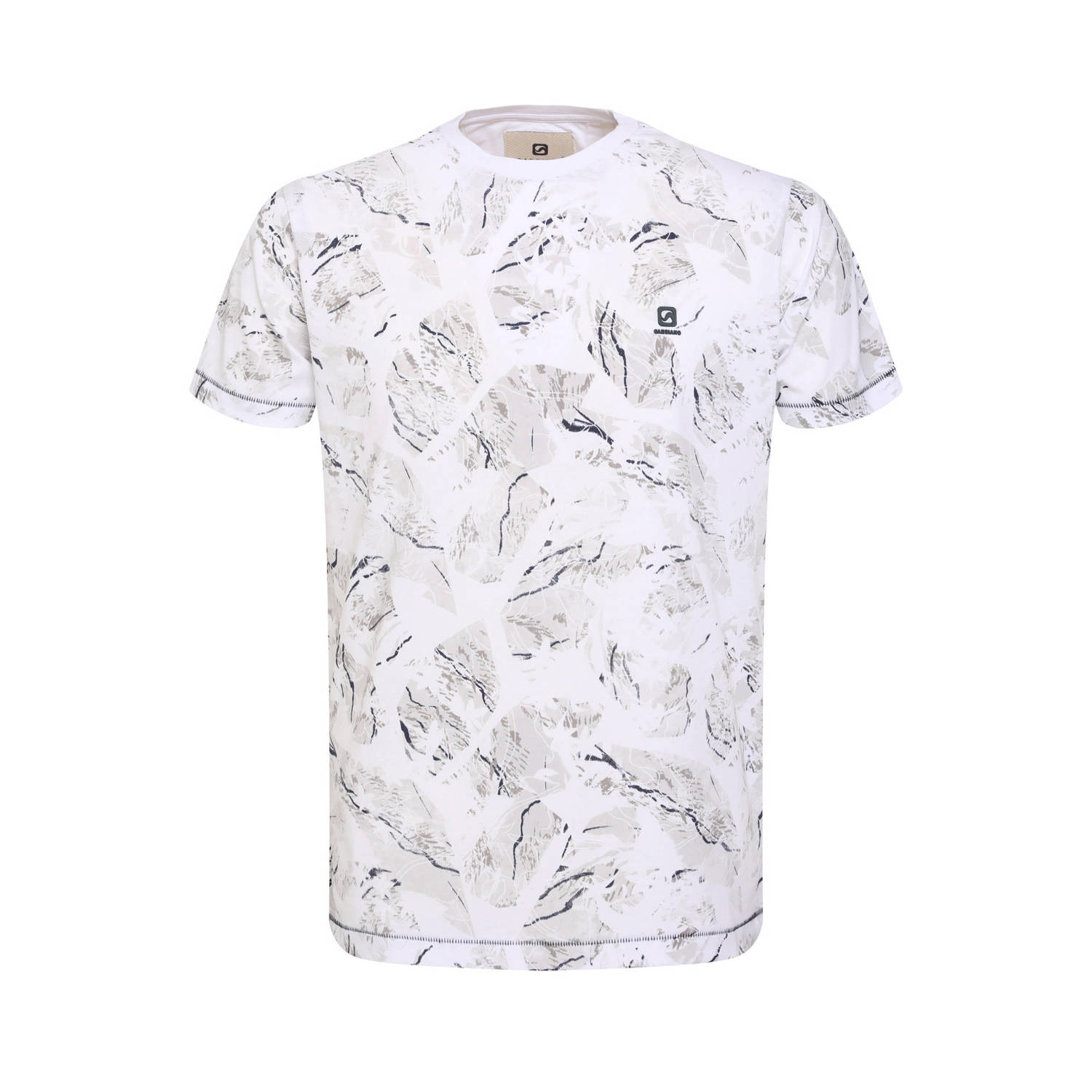 GABBIANO T-shirt met all over print white