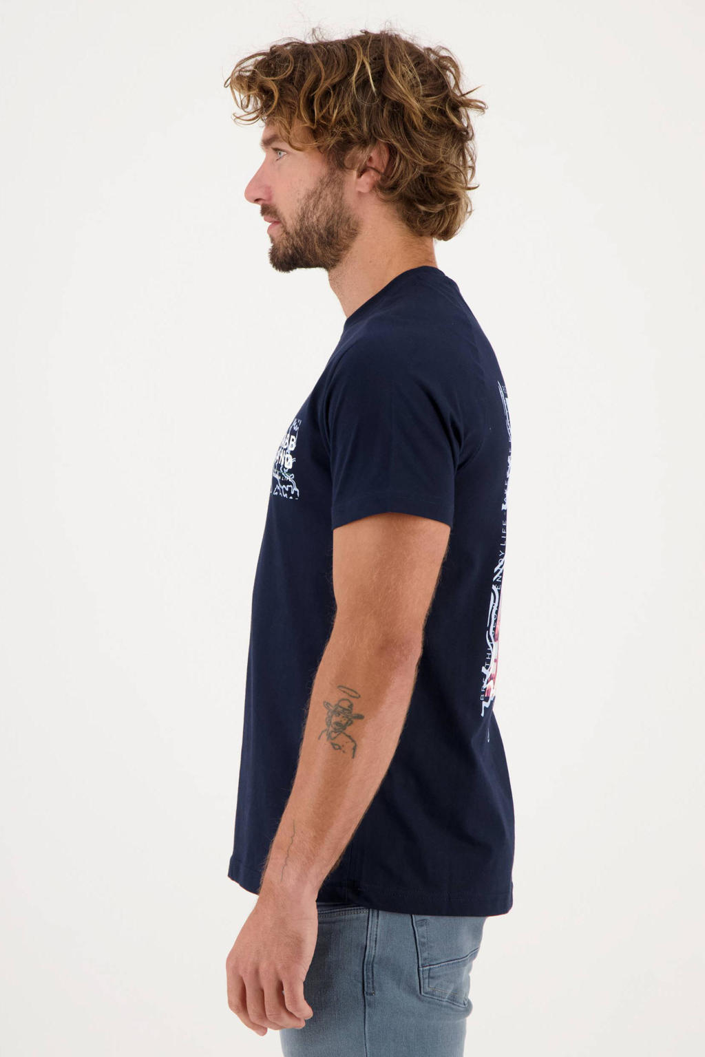 Gabbiano T Shirt Met Printopdruk Navy Wehkamp