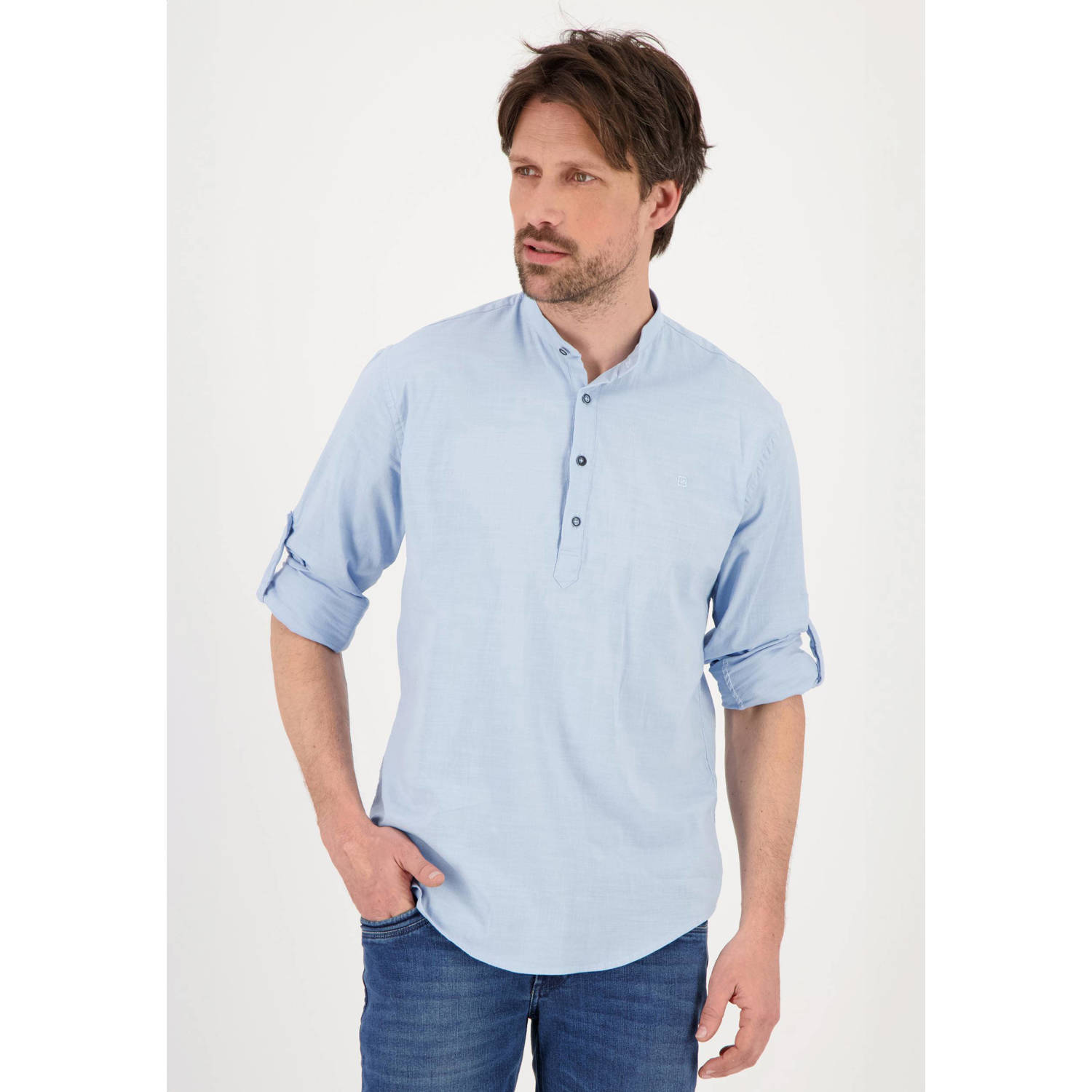GABBIANO regular fit overhemd tile blue