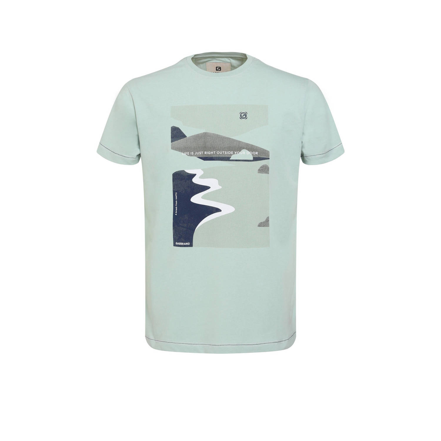 GABBIANO T-shirt met printopdruk sea green