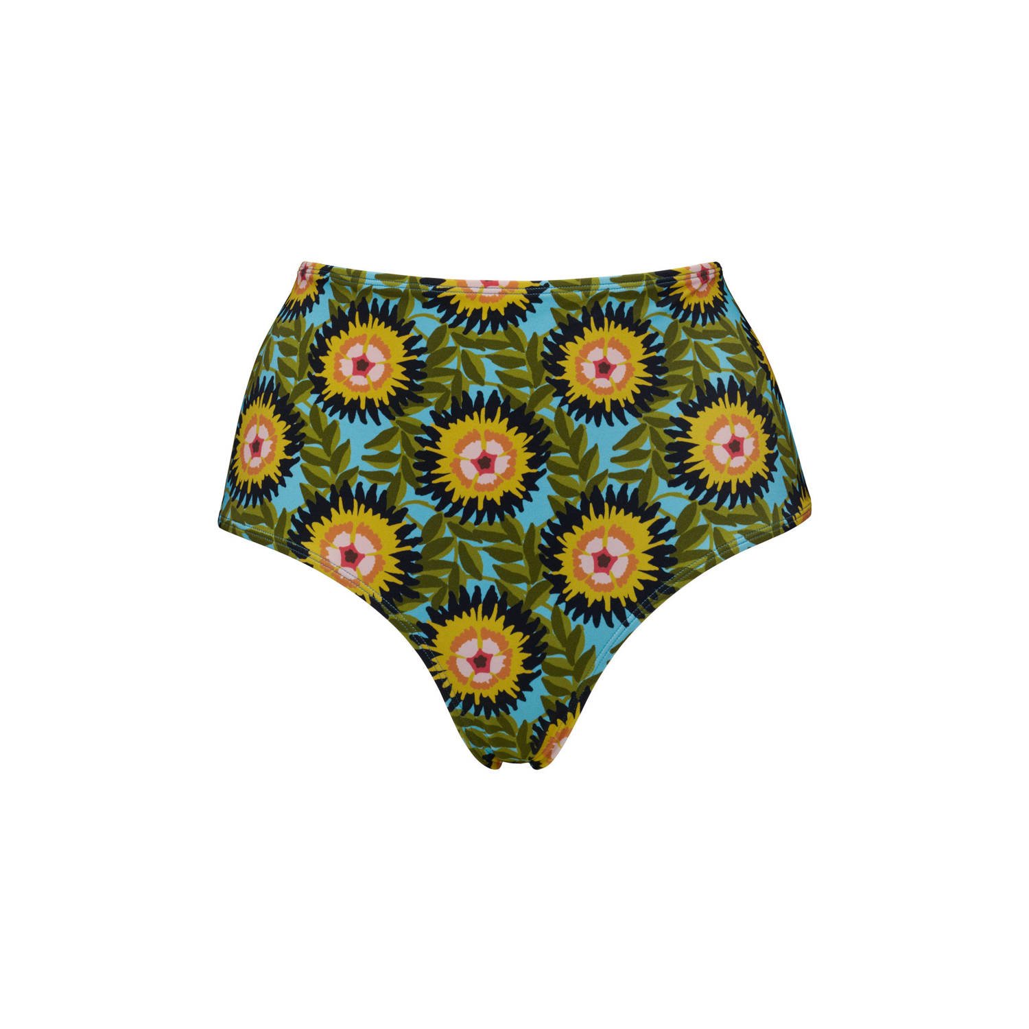 marlies dekkers high waist bikinibroekje Bellini turquoise geel groen