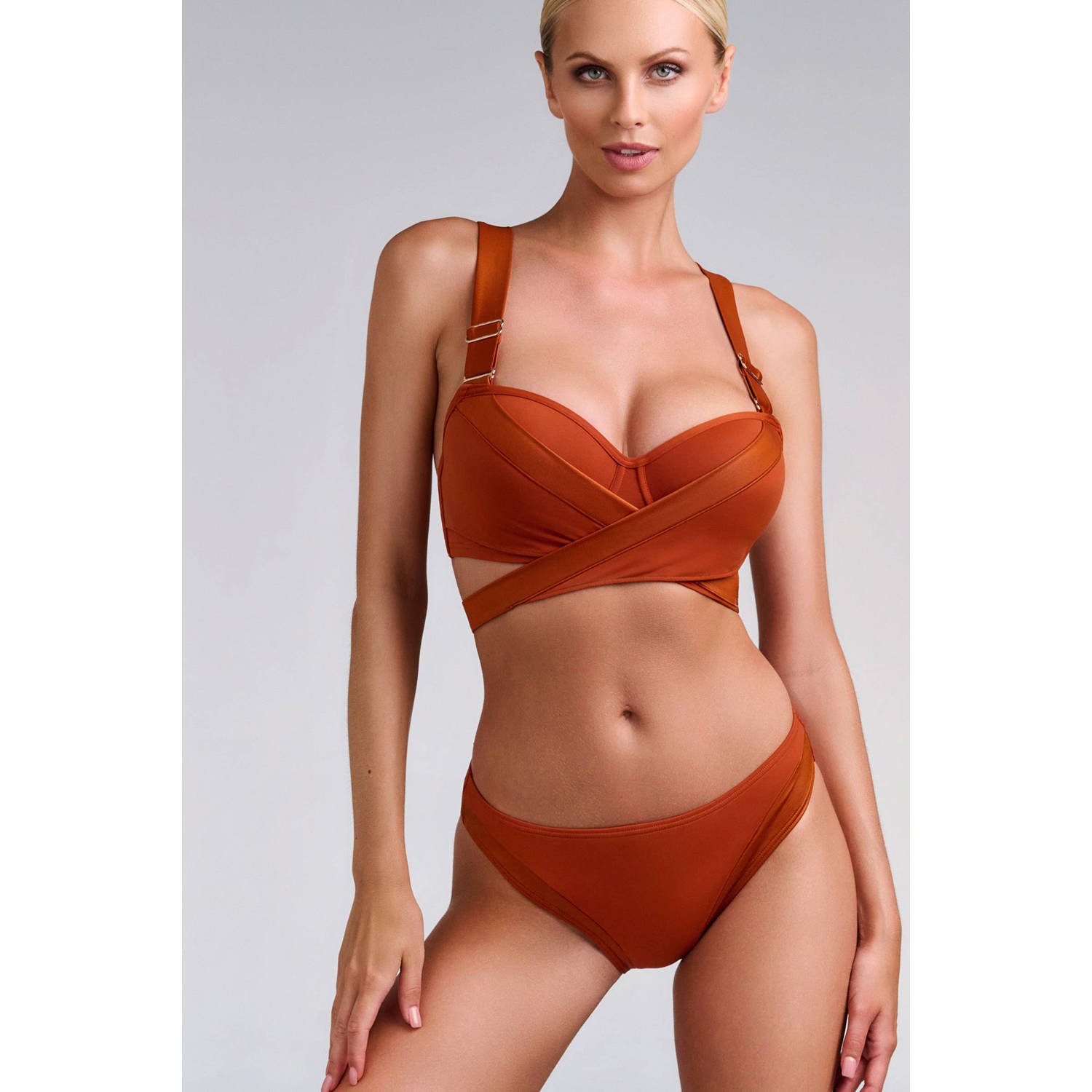 marlies dekkers bikinibroekje Cache Coeur brique