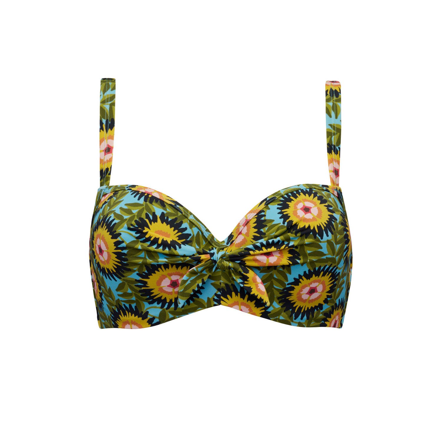 Marlies Dekkers bellini plunge balconette bikini top wired padded flower print