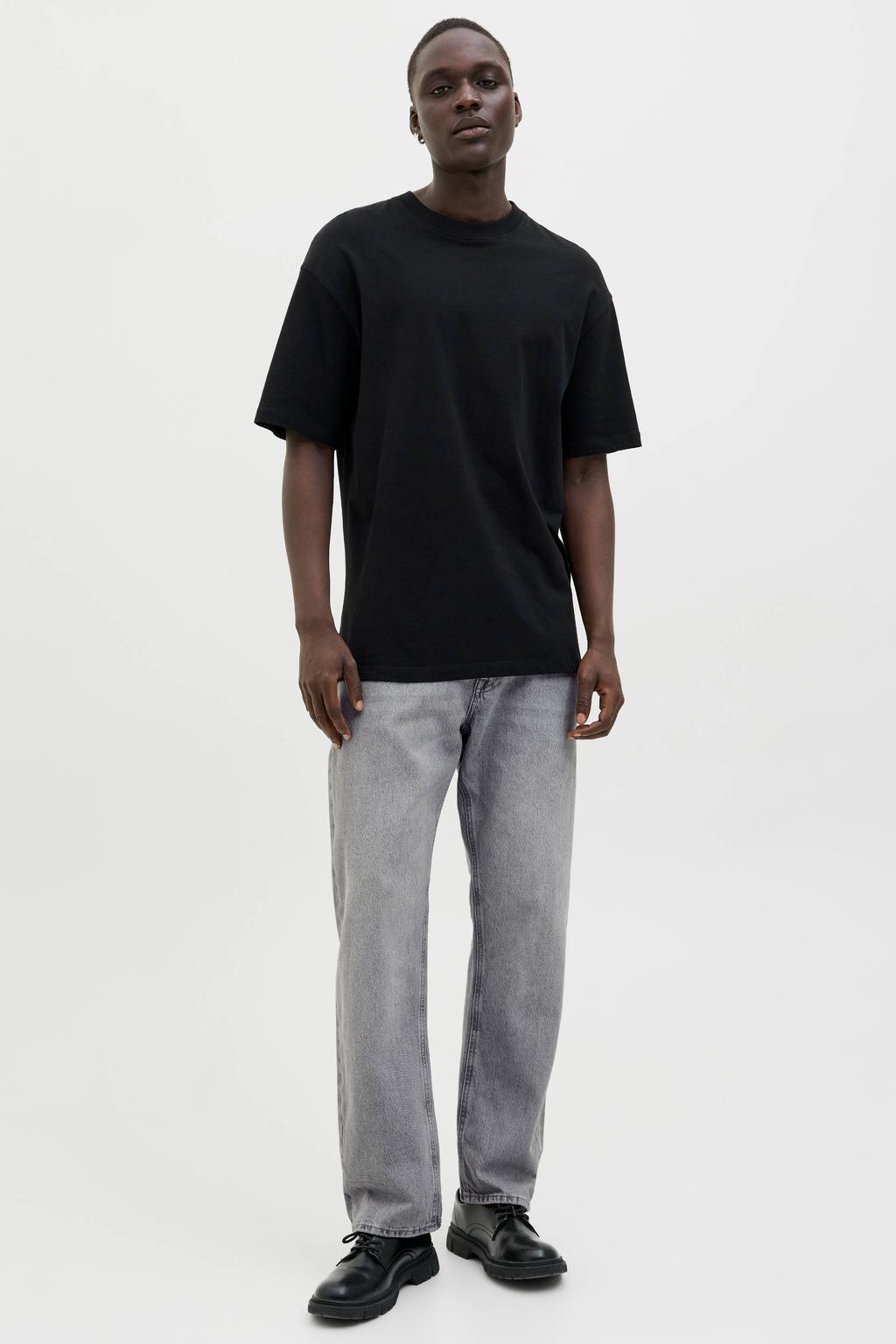 JACK & JONES JEANS INTELLIGENCE relaxed fit jeans JJICHRIS JJORIGINAL grey denim