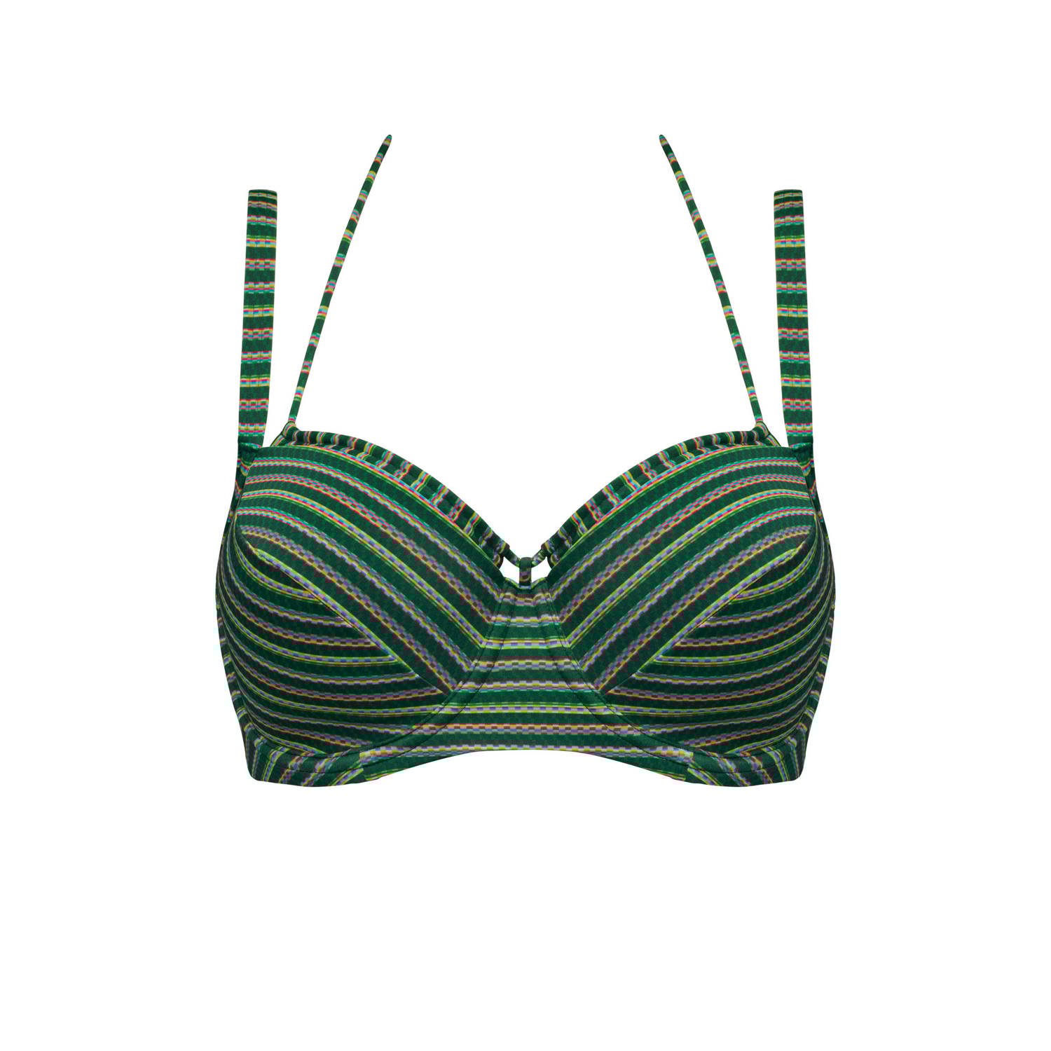 Marlies Dekkers holi vintage plunge balconette bikini top wired padded botanical garden