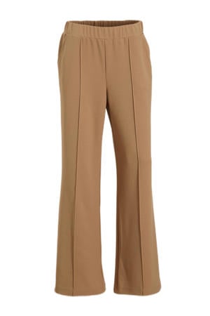wide leg pantalon beige