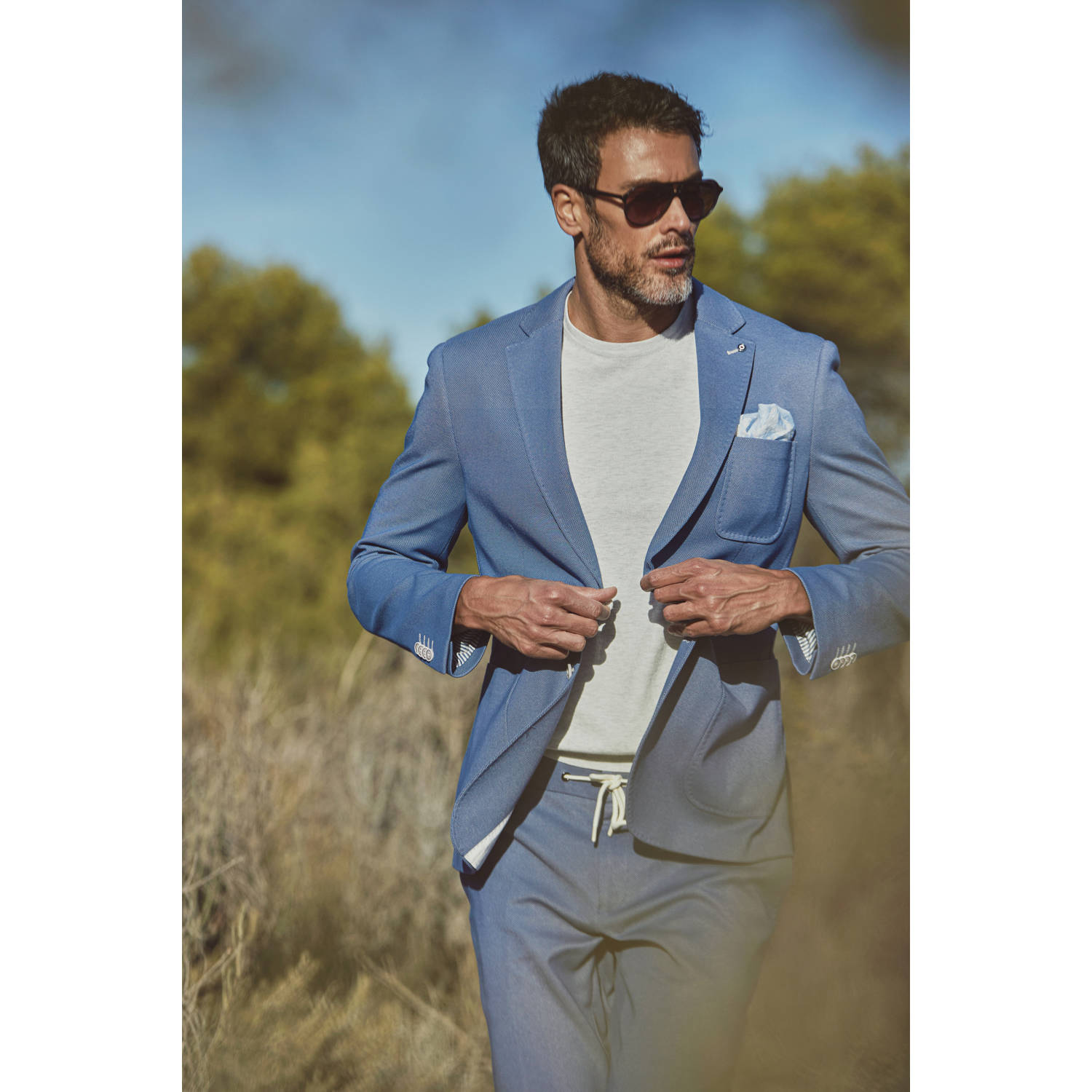 Blue Industry slim fit colbert cobalt