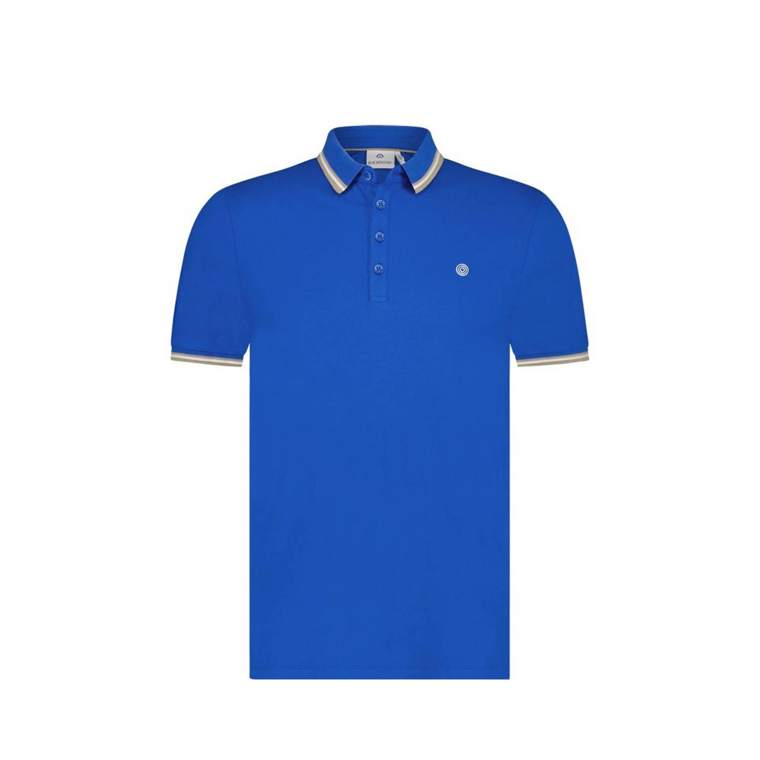 Blue Industry Piqué Poloshirt Kobaltblauw