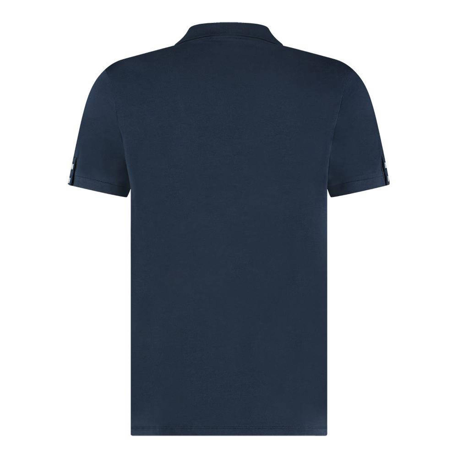 Blue Industry polo met logo navy