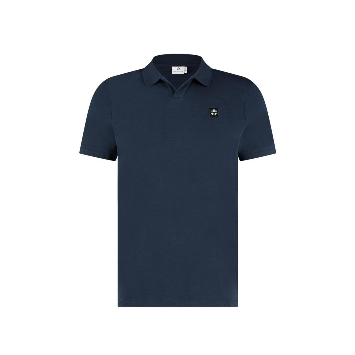 Blue Industry polo met logo navy