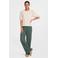 Imagine plisse wide leg broek khaki