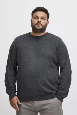 gemêleerde gebreide trui Plus Size black