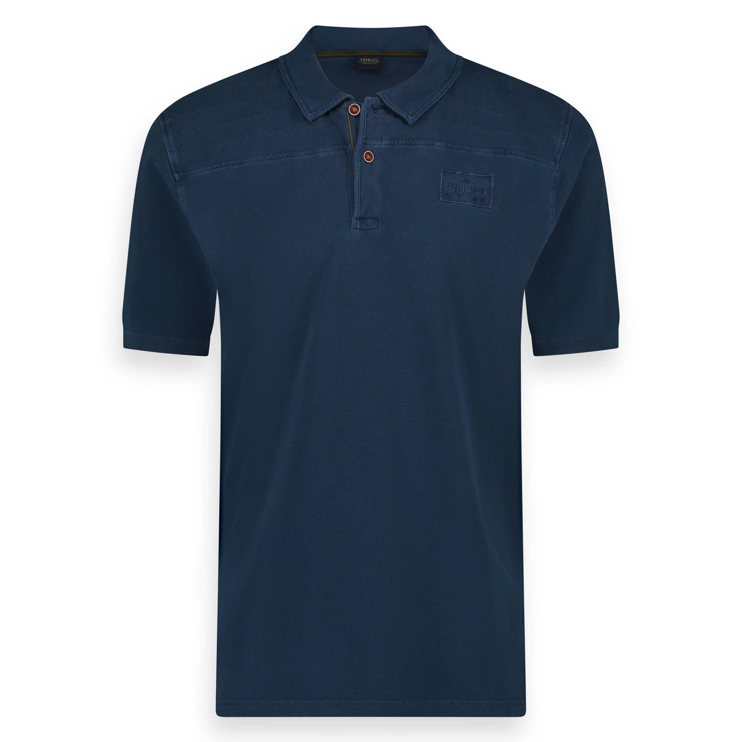 Twinlife polo met logo dress blues