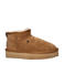 Warmbat Australia Durack Plateau suède enkelboots cognac