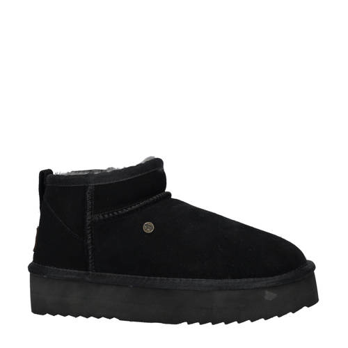 Warmbat Australia Durack Plateau suède enkelboots zwart afbeelding