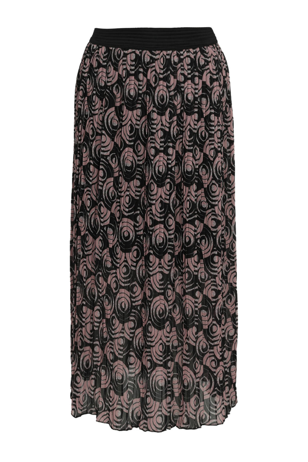 Cassis rok met grafische print roze/zwart Cassis rok met grafische print roze/zwart