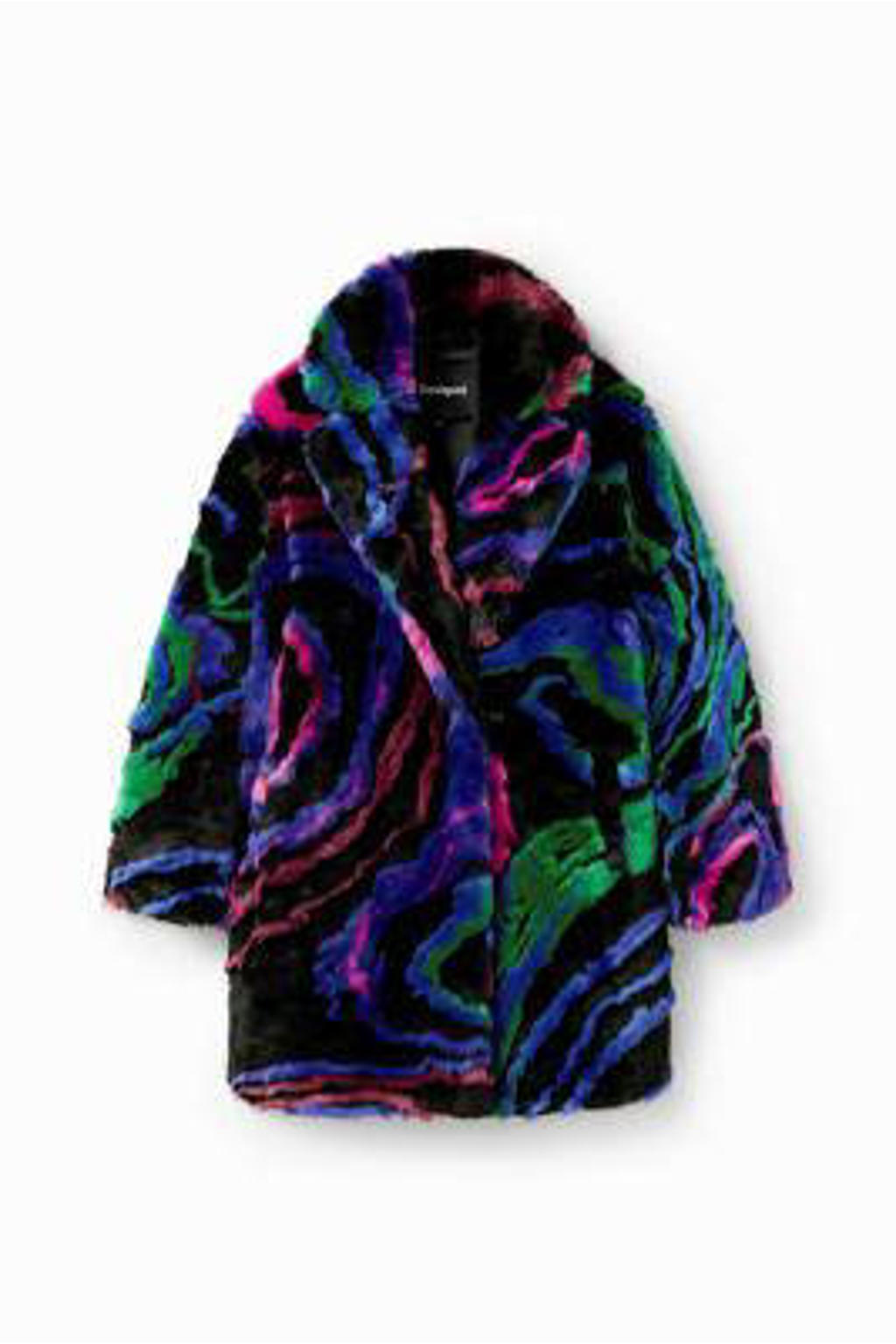 Fluffy Chic Dames Jas – Korte Faux Bontjas voor Herfst en Winter – Petra Winkel