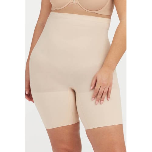SPANX Everyday Seamless Shaping seamless high waist medium corrigerende short lichtbeige afbeelding