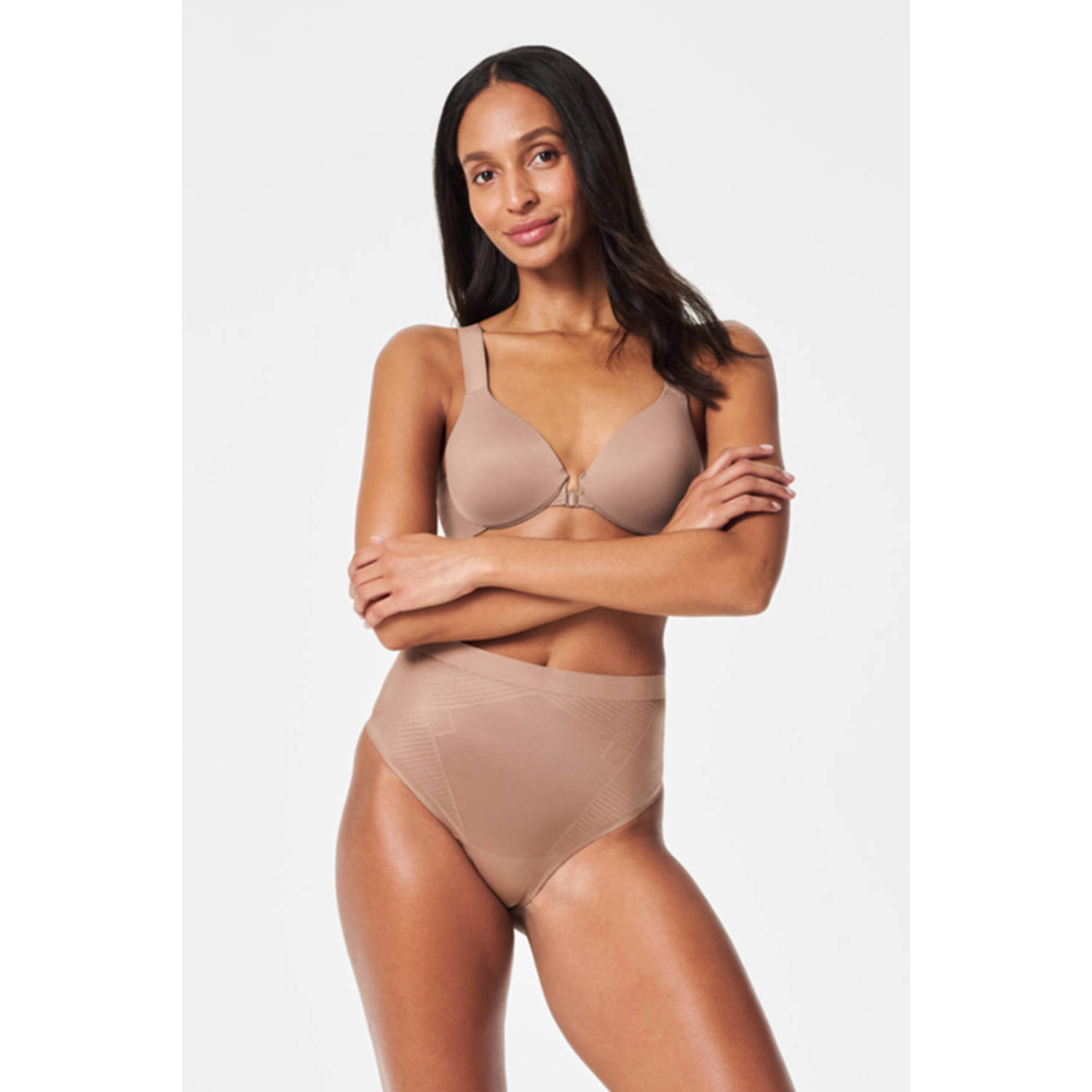 SPANX Thinstincts 2.0 medium corrigerende string donkerbeige