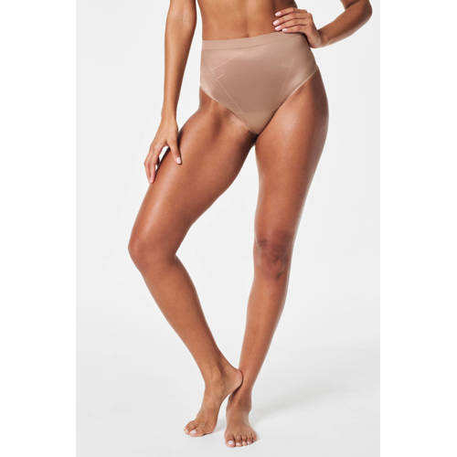 SPANX Thinstincts 2.0 medium corrigerende string donkerbeige afbeelding