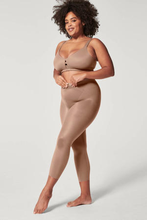 medium corrigerende legging donkerbeige