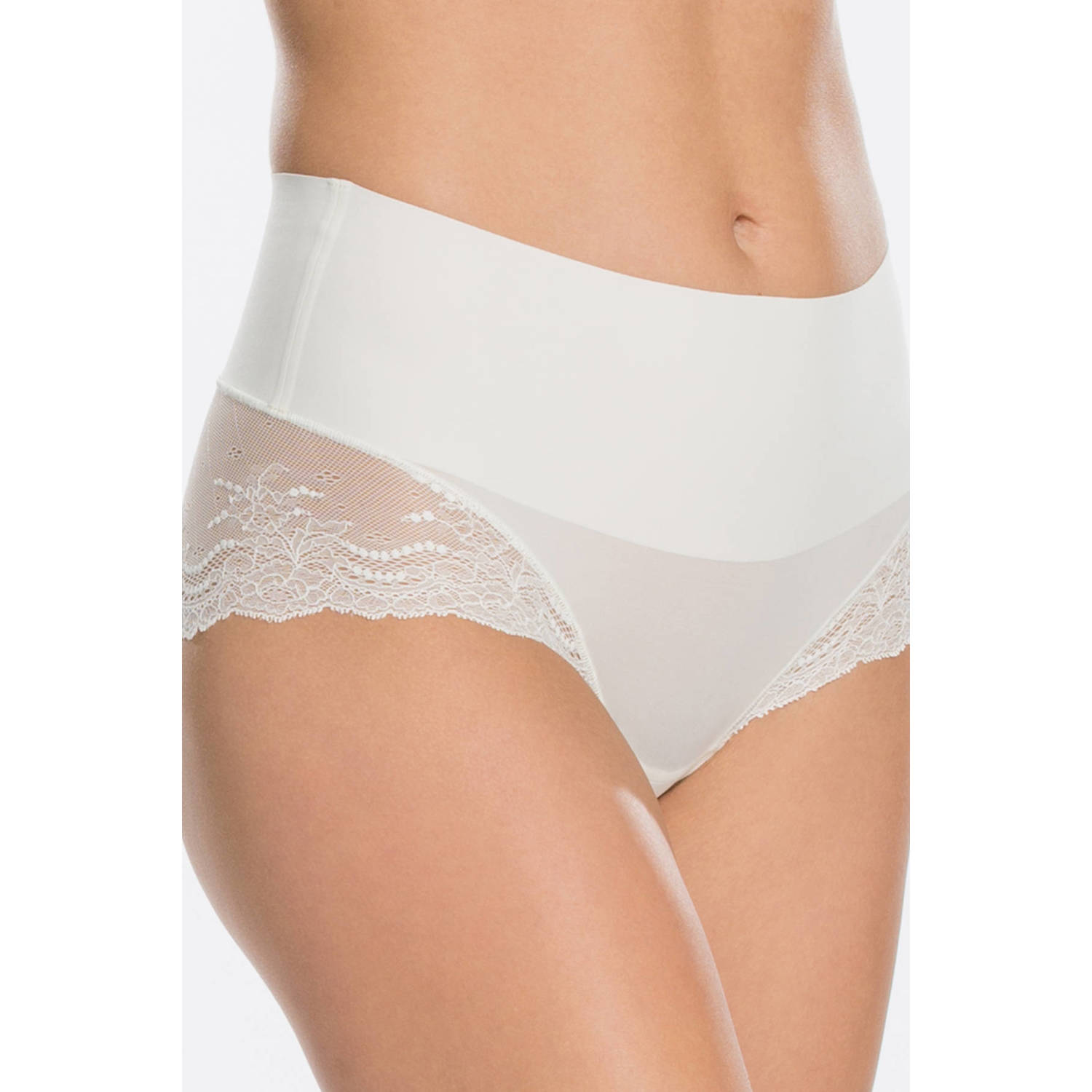 SPANX Undie-tectable licht corrigerende Lace Hi-Hipster gebroken wit