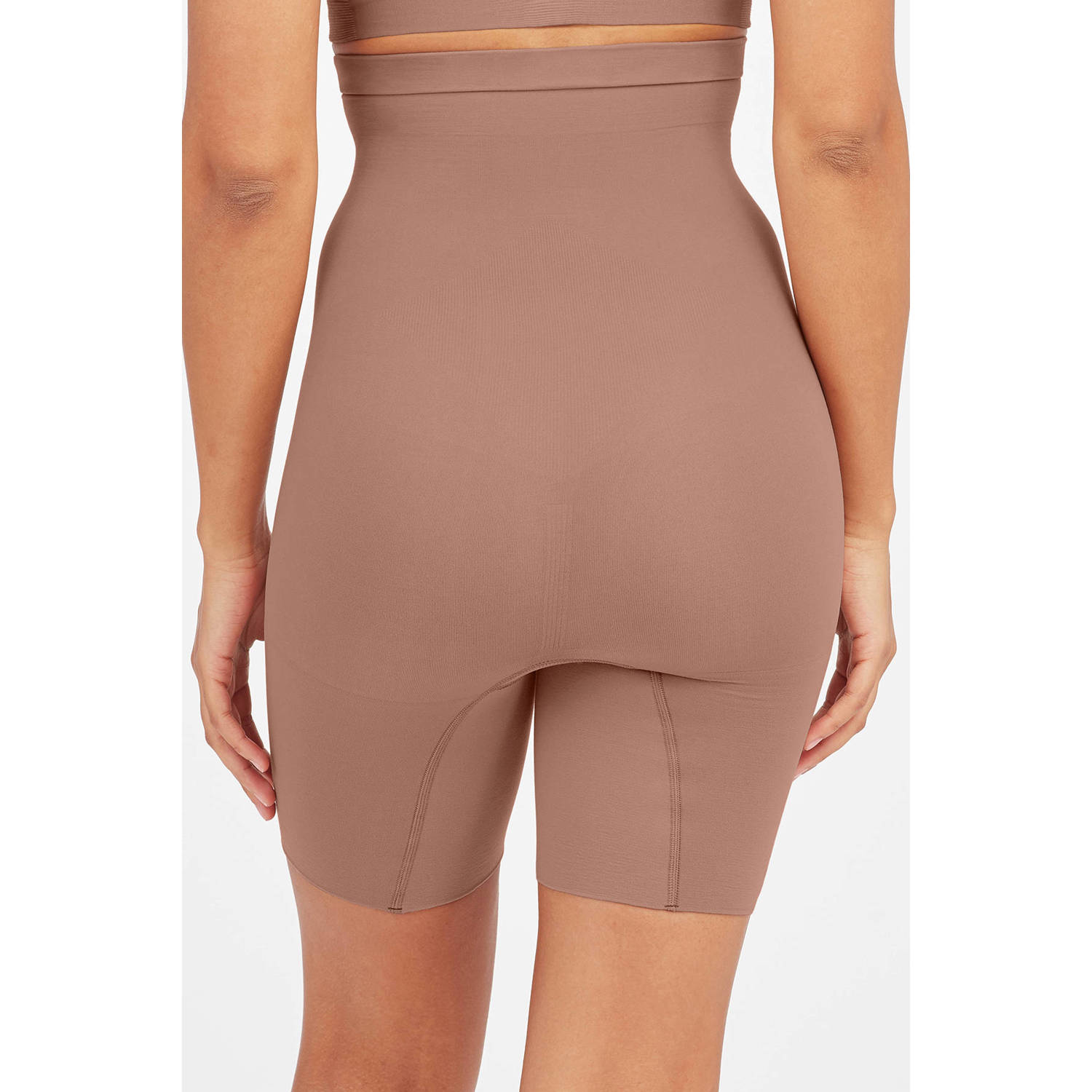 SPANX Everyday Seamless Shaping seamless high waist medium corrigerende short donkerbeige