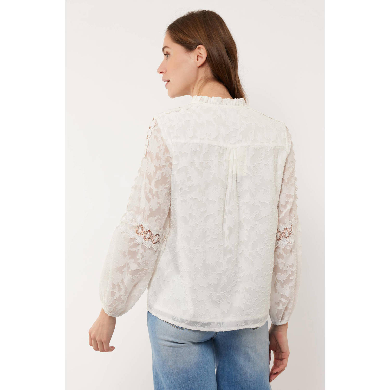 G-maxx top Leona met open detail wit